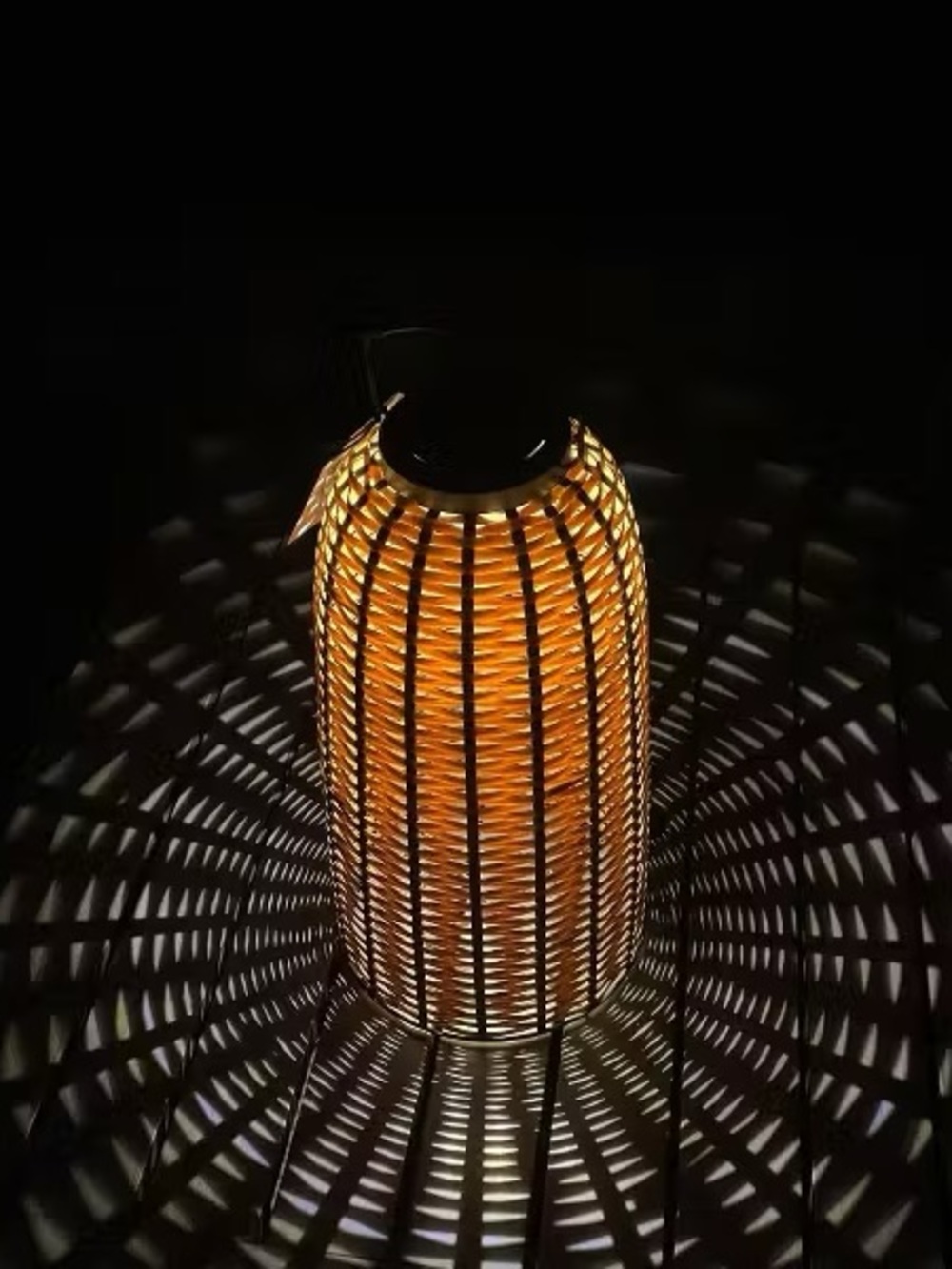 Woven Solar Lantern Small - Hearth & Hand™ with Magnolia - Picture 6 of 7